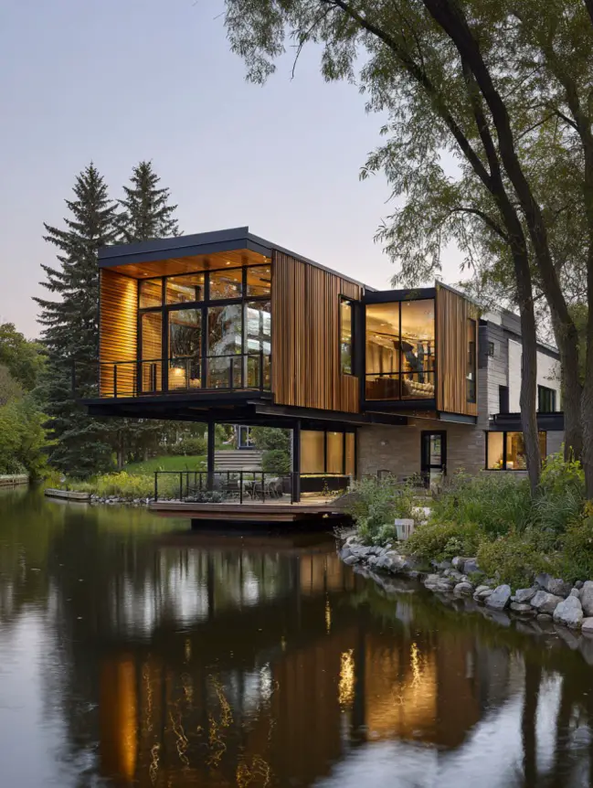 modern cottage lake house ideas