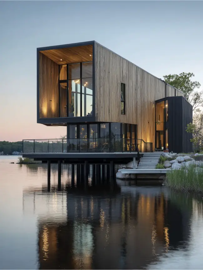 modern cottage lake house ideas
