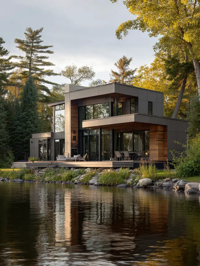 modern cottage lake house ideas