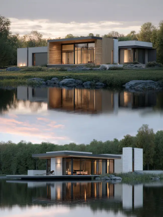 modern cottage lake house ideas