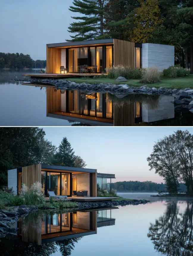 modern cottage lake house ideas