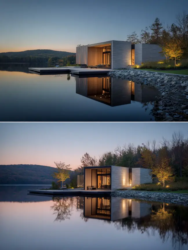 modern cottage lake house ideas