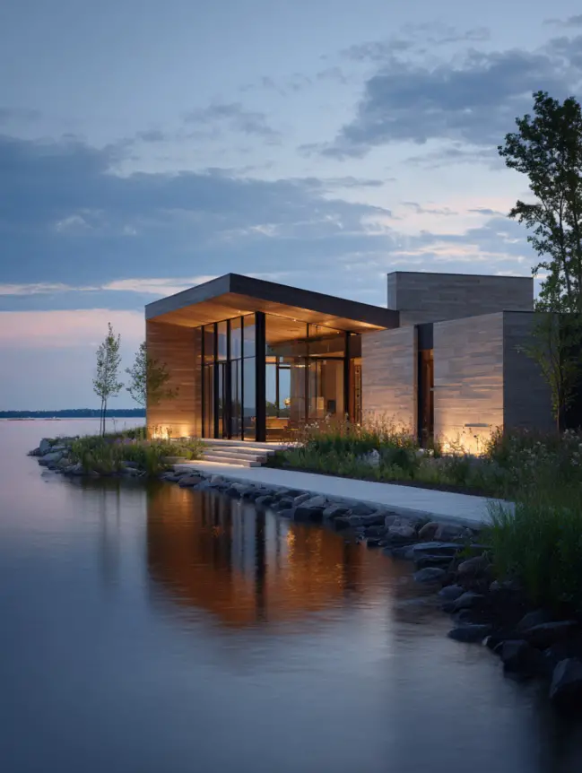 modern cottage lake house ideas