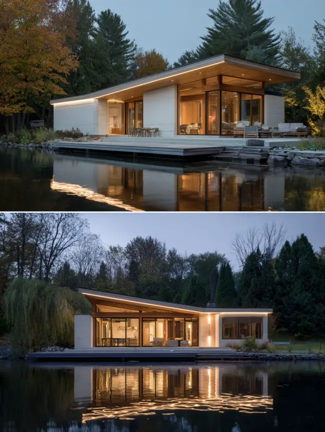 modern cottage lake house ideas