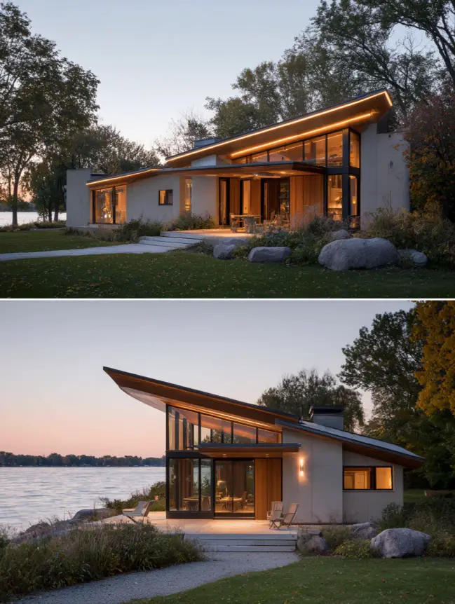 modern cottage lake house ideas