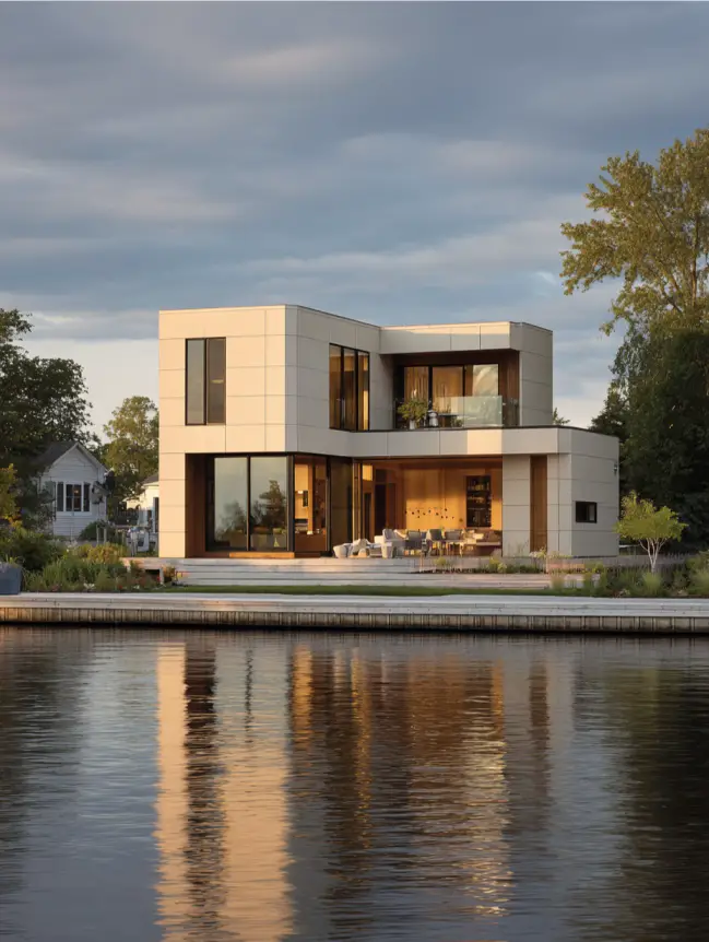 modern cottage lake house ideas