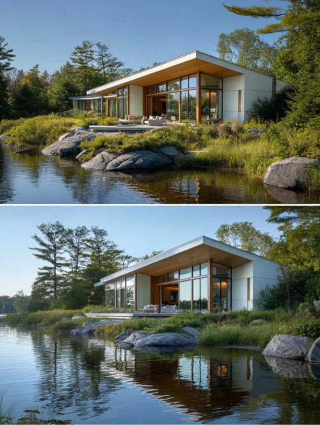 modern cottage lake house ideas