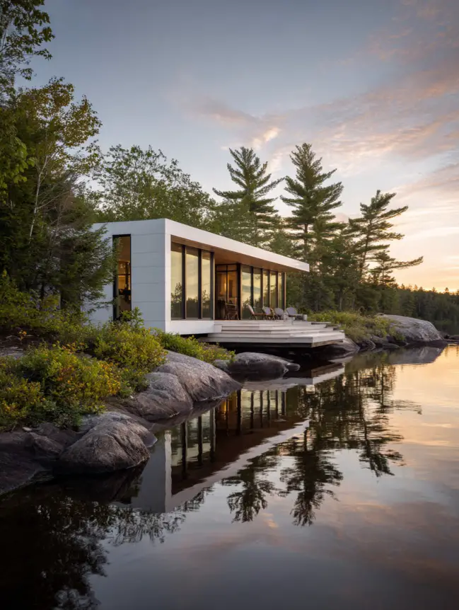 modern cottage lake house ideas
