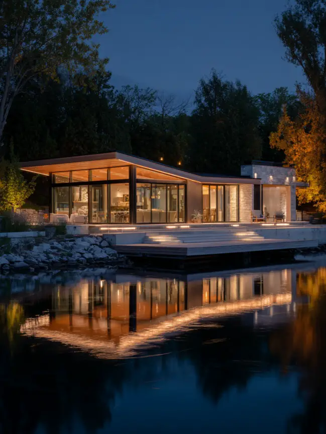 modern cottage lake house ideas