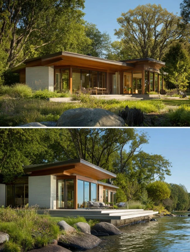 modern cottage lake house ideas