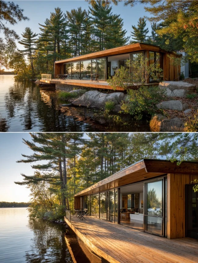 modern cottage lake house ideas
