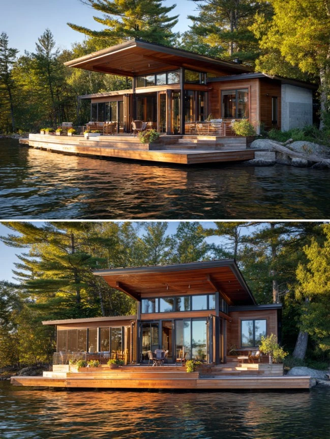 modern cottage lake house ideas