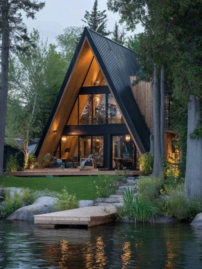 modern cottage lake house ideas