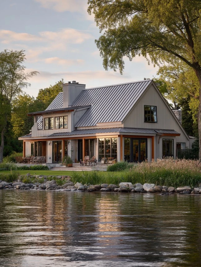 modern cottage lake house ideas