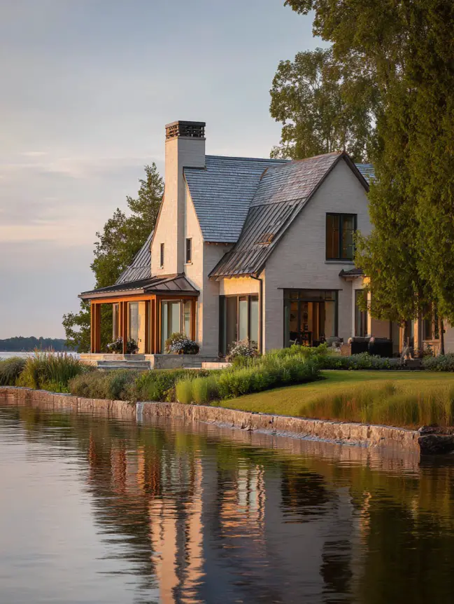 modern cottage lake house ideas