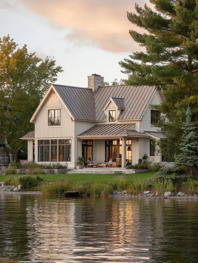 modern cottage lake house ideas