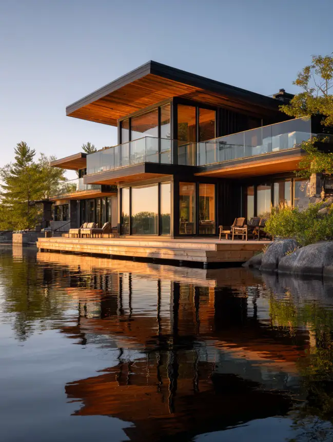 modern cottage lake house ideas