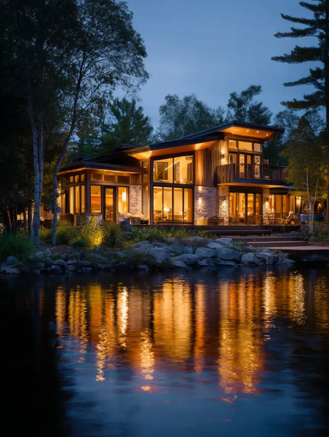 modern cottage lake house ideas
