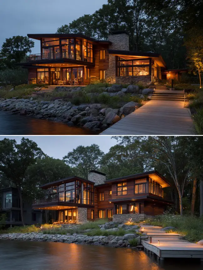 modern cottage lake house ideas