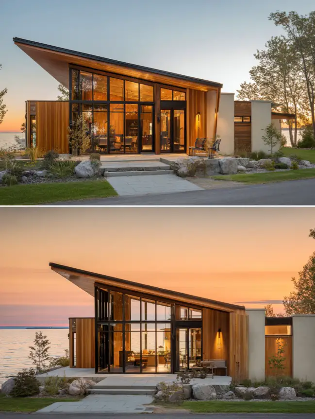 modern cottage lake house ideas