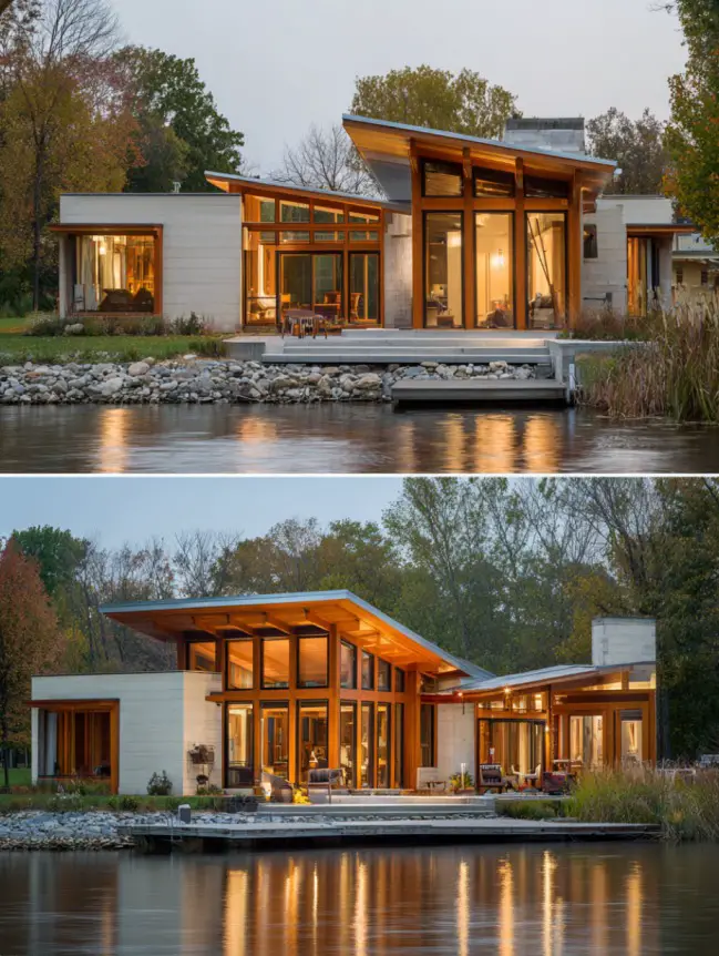 modern cottage lake house ideas