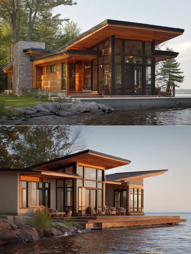 modern cottage lake house ideas