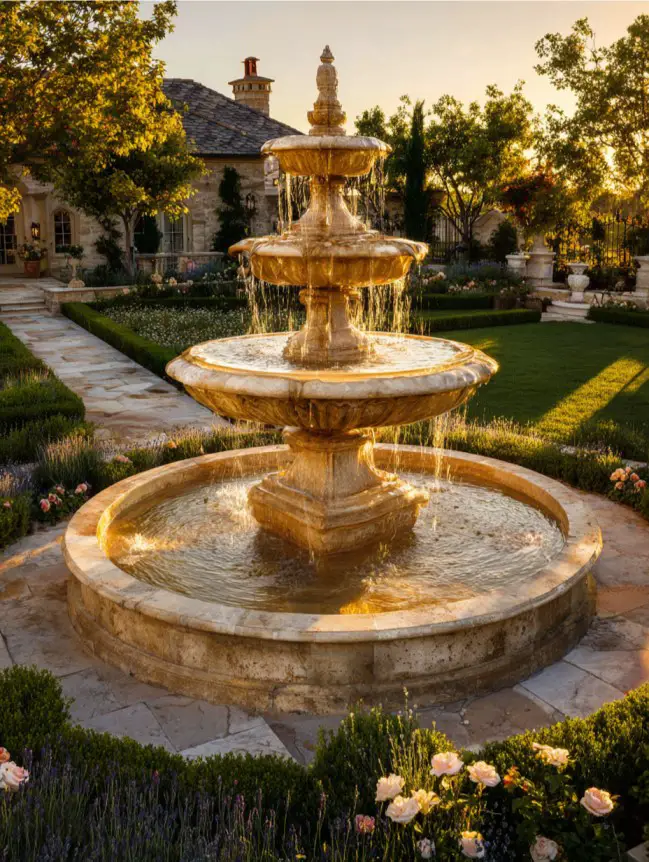 Backyard Garden Fountain Ideas