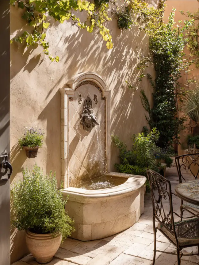 Backyard Garden Fountain Ideas