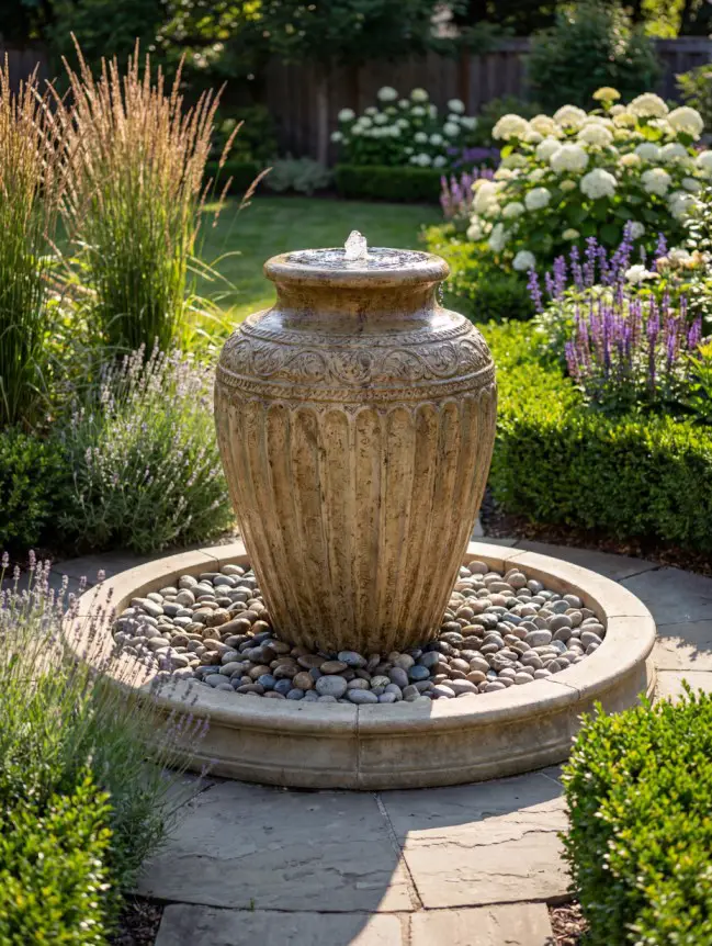 Backyard Garden Fountain Ideas