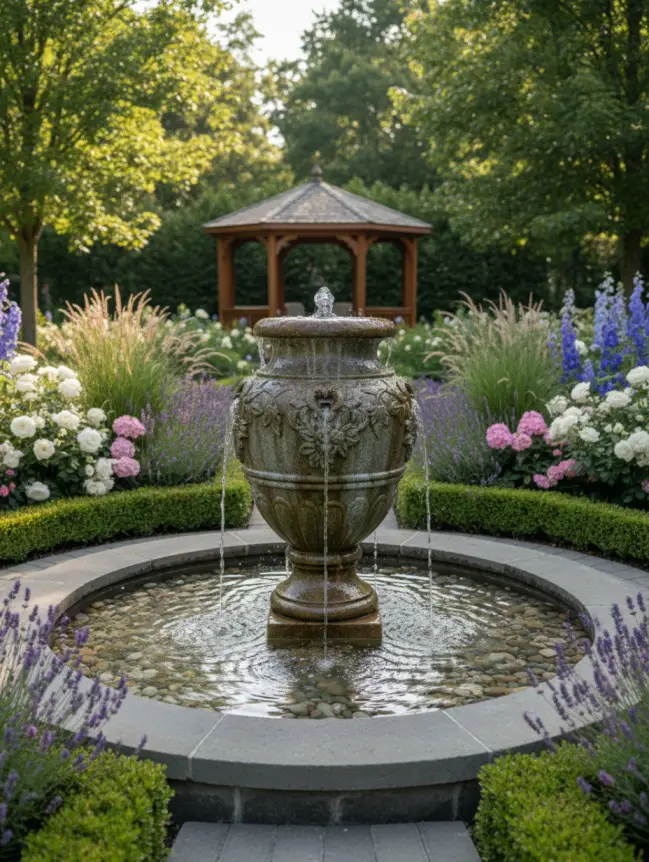 Backyard Garden Fountain Ideas