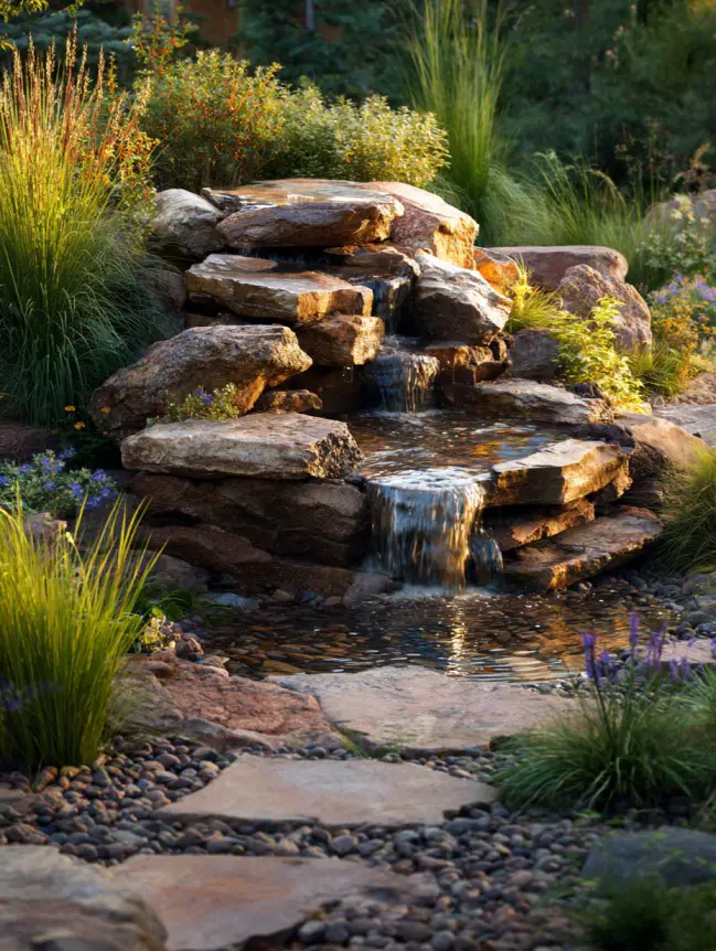 Backyard Garden Fountain Ideas