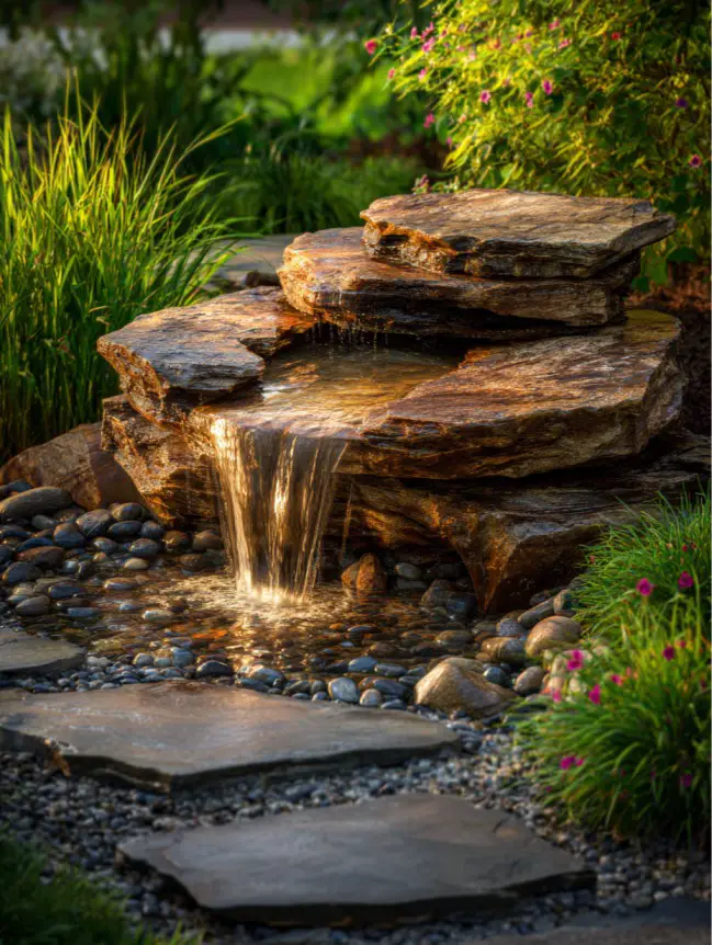 Backyard Garden Fountain Ideas