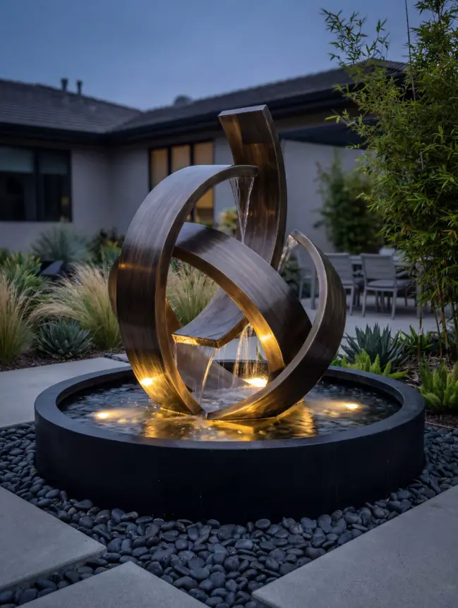 Backyard Garden Fountain Ideas