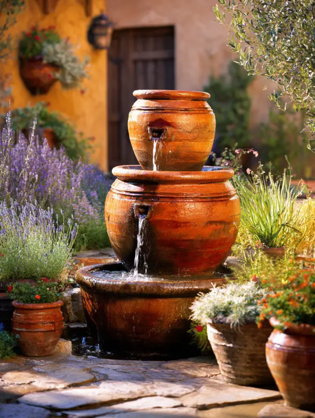 Backyard Garden Fountain Ideas