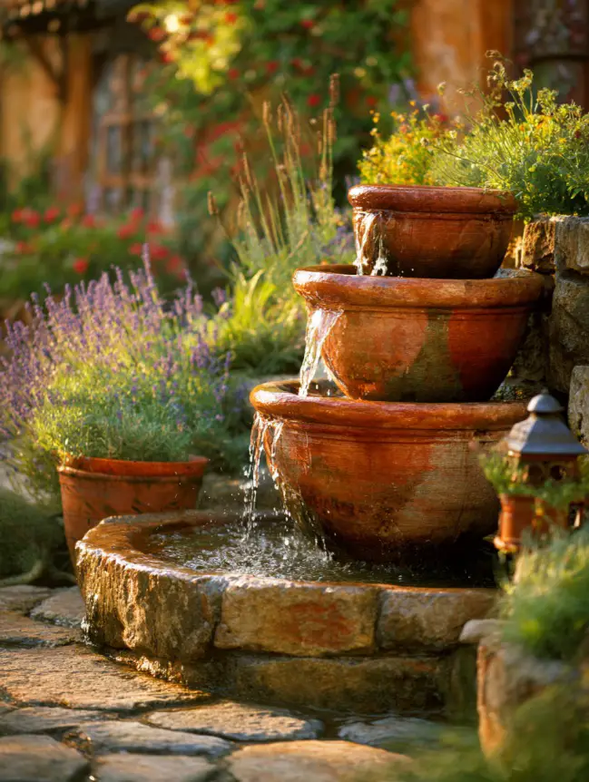 Backyard Garden Fountain Ideas