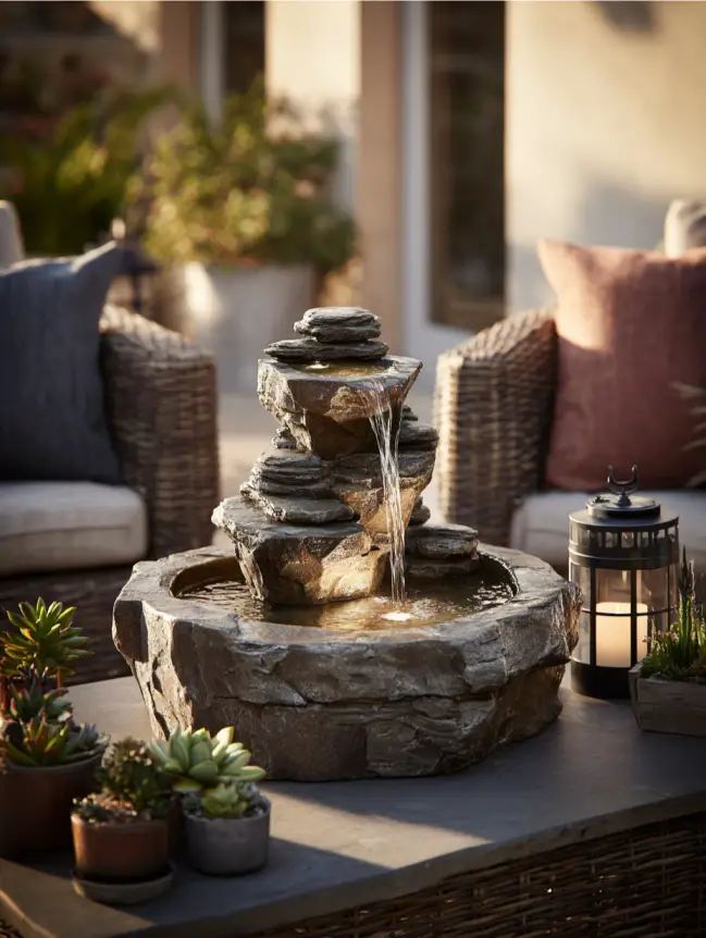 Backyard Garden Fountain Ideas