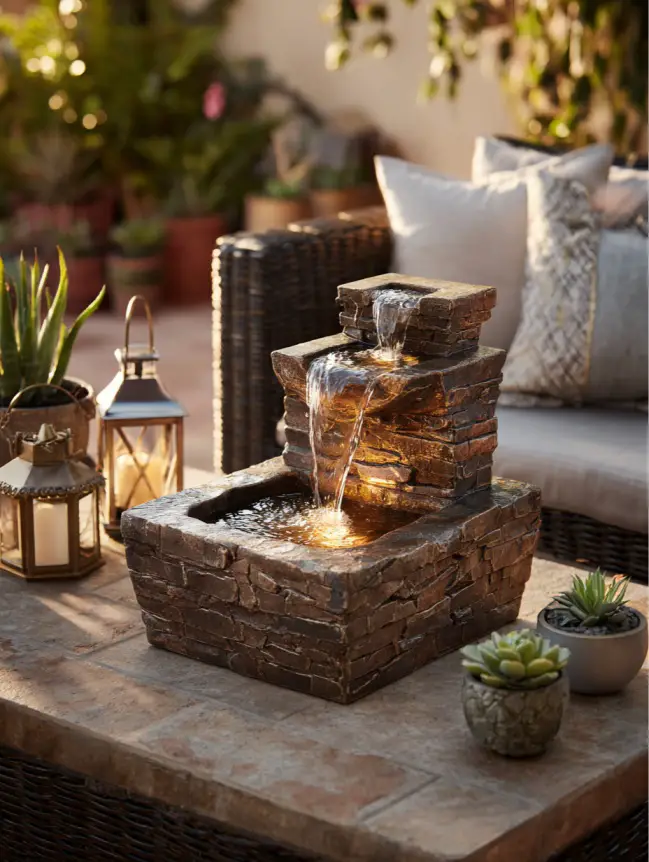 Backyard Garden Fountain Ideas