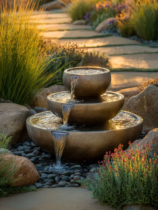 Backyard Garden Fountain Ideas