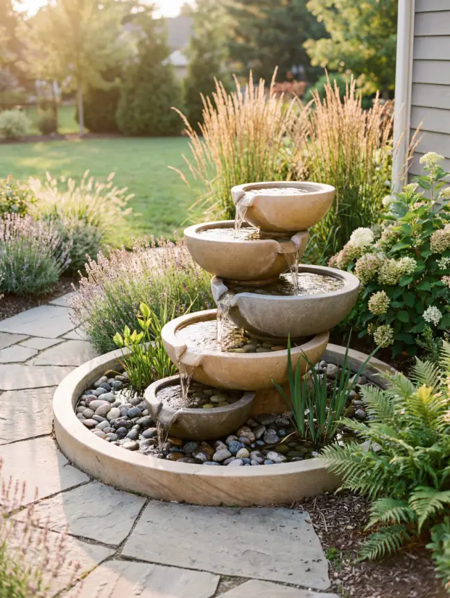 Backyard Garden Fountain Ideas