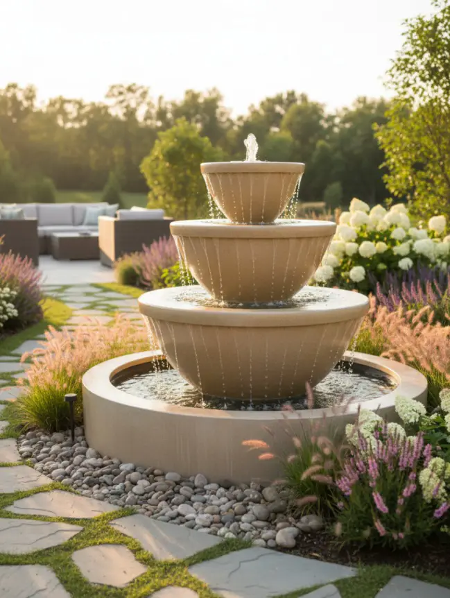 Backyard Garden Fountain Ideas
