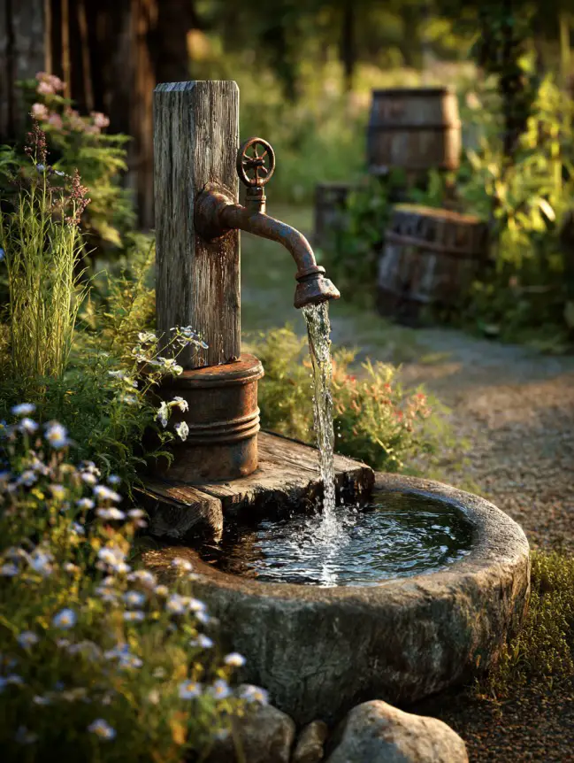 Backyard Garden Fountain Ideas