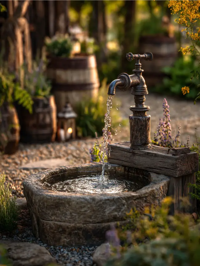 Backyard Garden Fountain Ideas