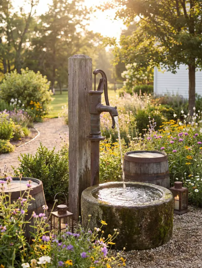 Backyard Garden Fountain Ideas