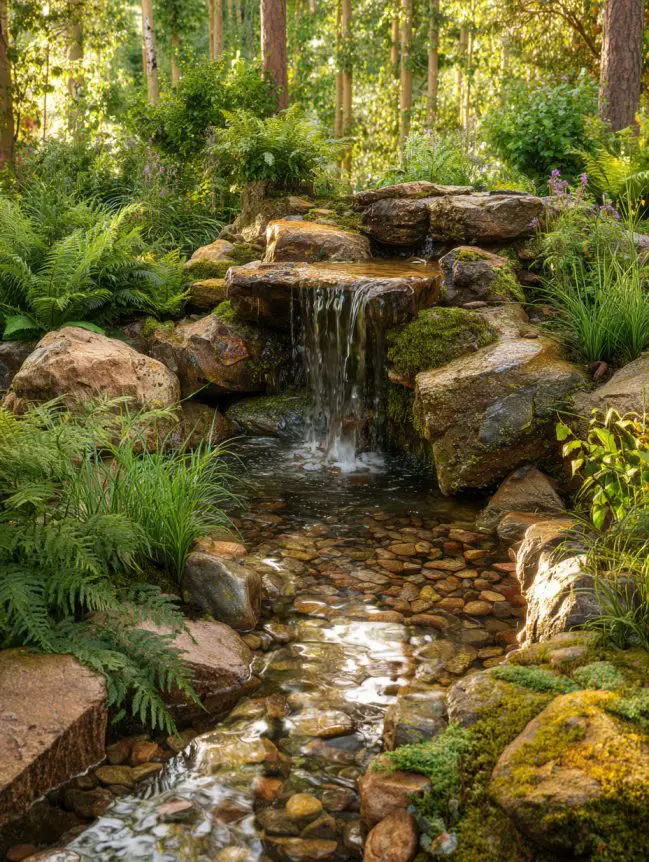 Backyard Garden Fountain Ideas
