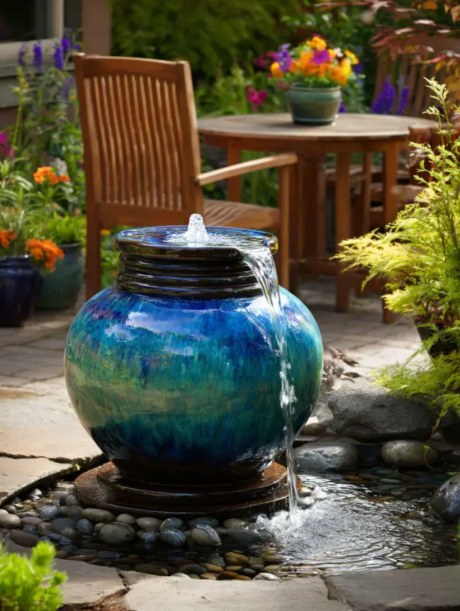 Backyard Garden Fountain Ideas
