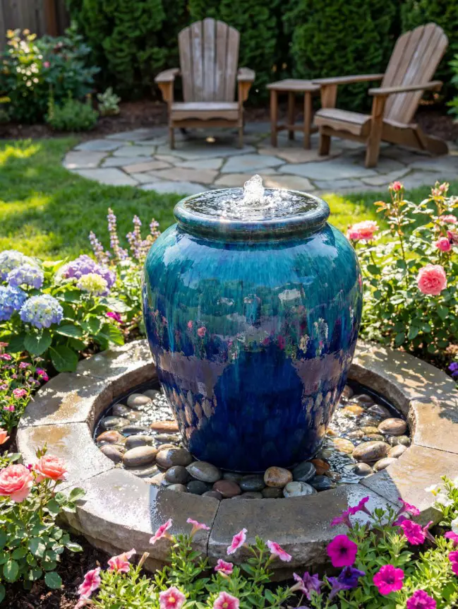 Backyard Garden Fountain Ideas