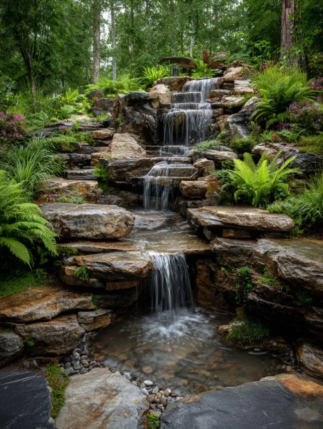 Backyard Garden Fountain Ideas