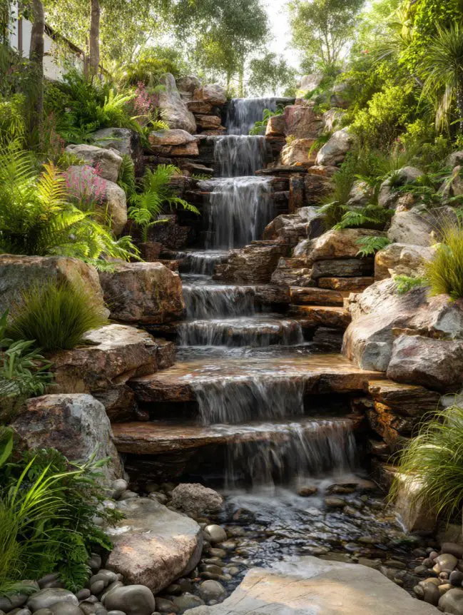 Backyard Garden Fountain Ideas