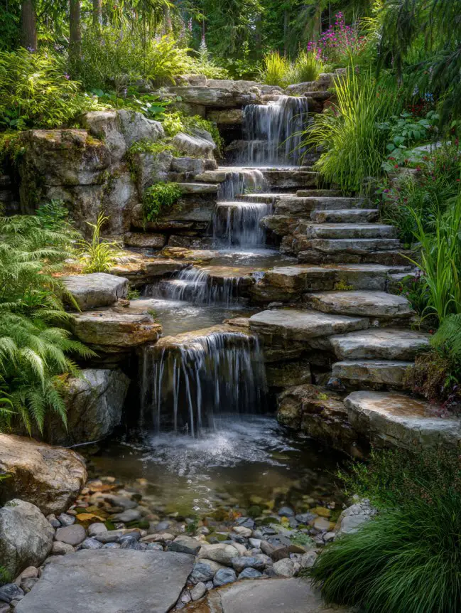 Backyard Garden Fountain Ideas