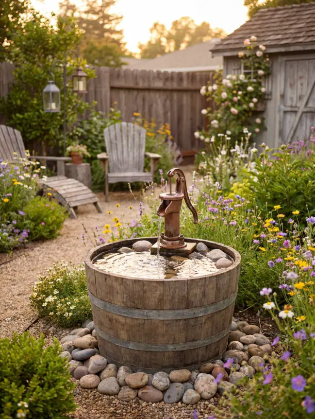 Backyard Garden Fountain Ideas